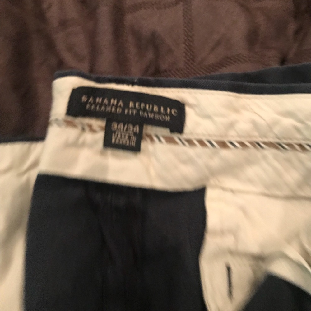 Navy blue Banana Republic chino pants. Sz 34